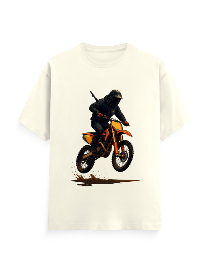 Mud Rider Graphic T-Shirt – Bold Yellow Adventure Tee