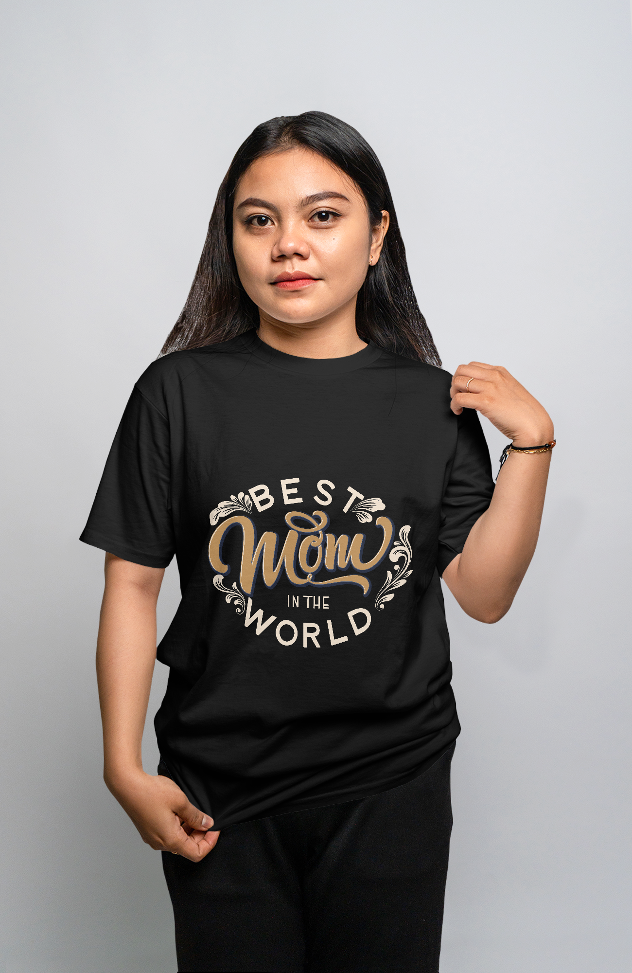 Best Mom in the World – Mother’s Day T-Shirt Design
