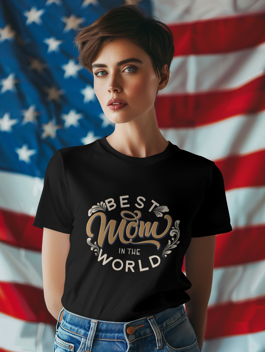 Best Mom in the World – Mother’s Day T-Shirt Design