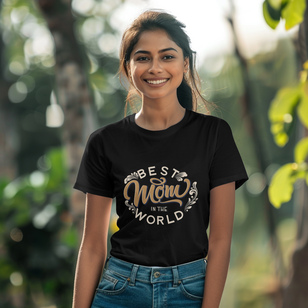Best Mom in the World – Mother’s Day T-Shirt Design