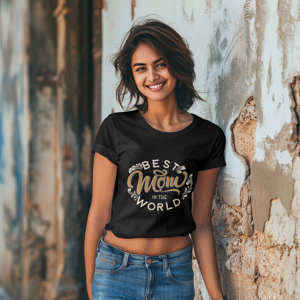 Best Mom in the World – Mother’s Day T-Shirt Design