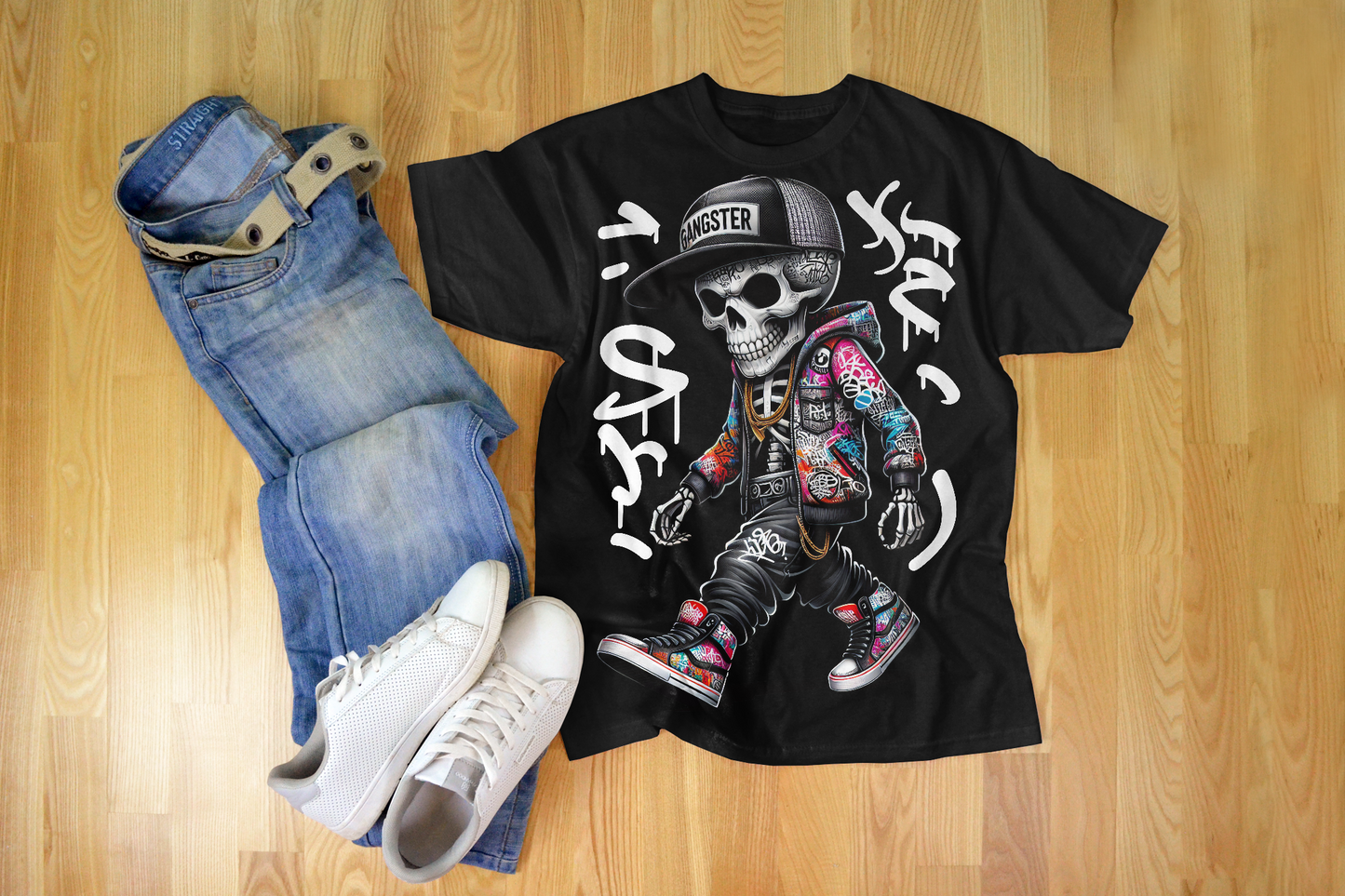 Gangsta Mode – Streetstyle Graphic Tee