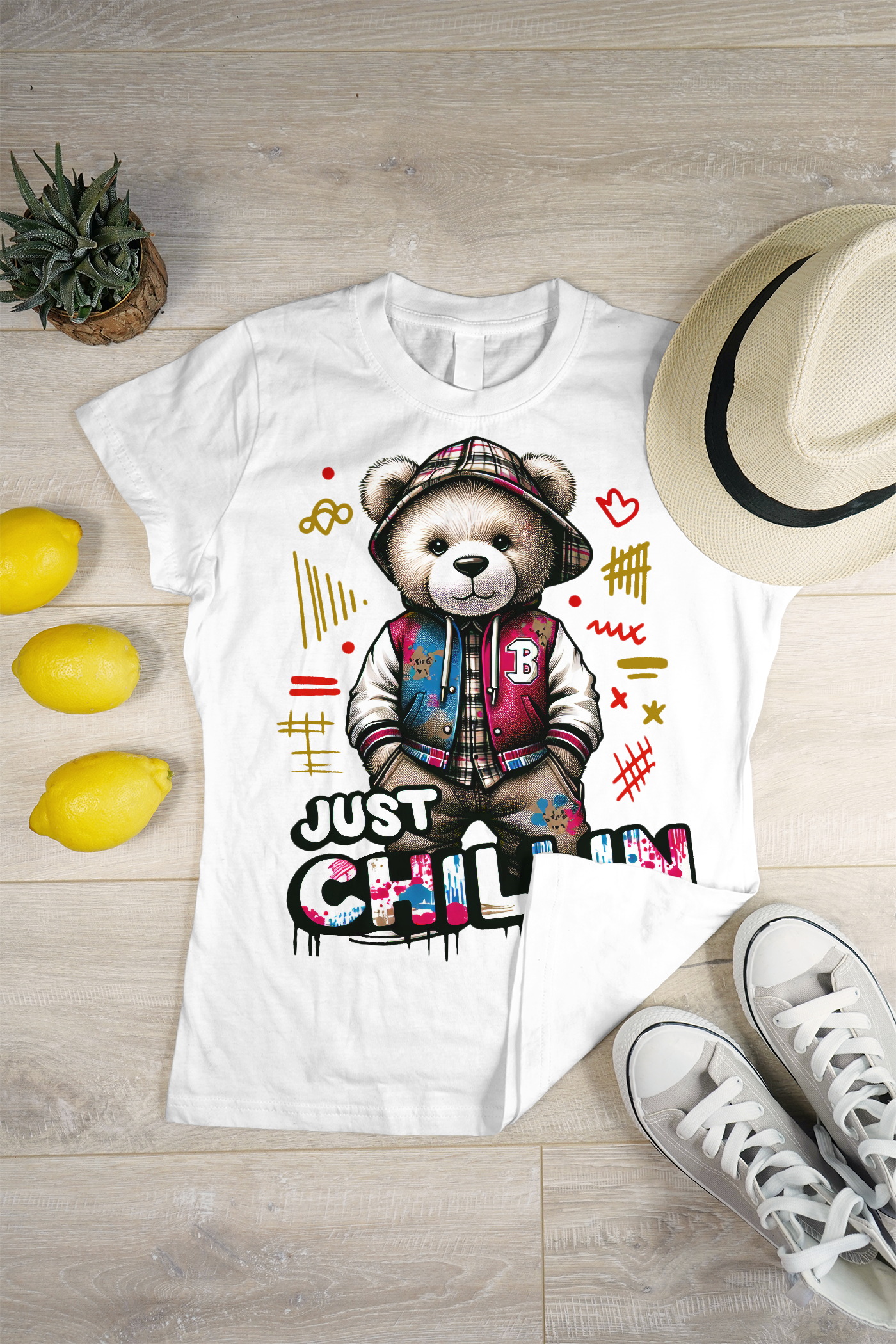 "Street Chill Vibes – Teddy in Style"