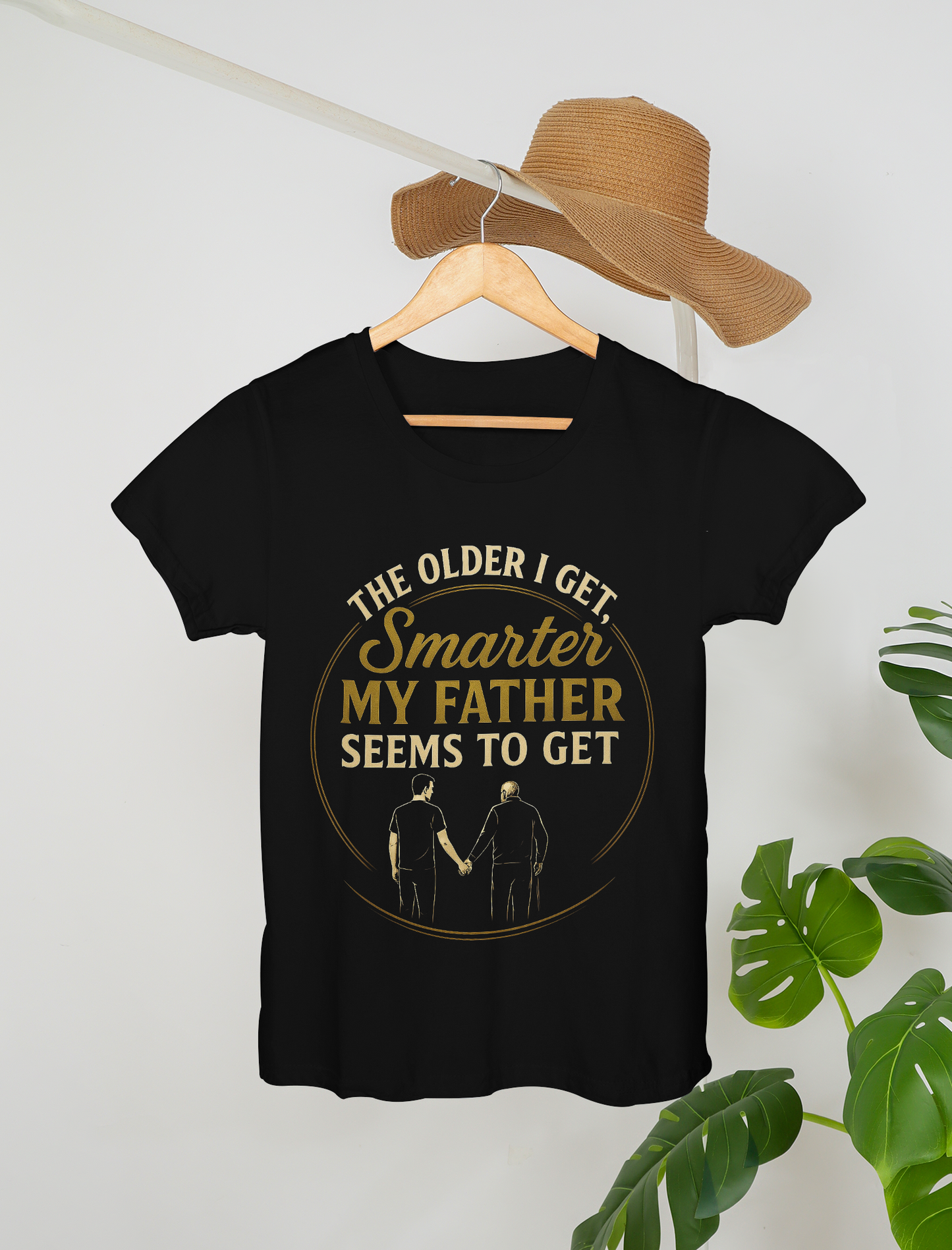 The Older I Get, The Smarter My Father Seems to Get – Premium Black T-Shirt