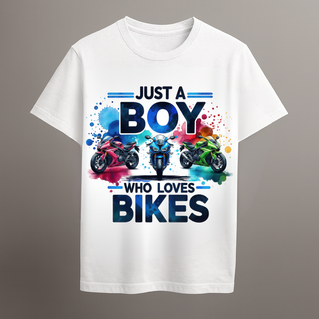 Just a Boy Who Loves Bikes – For the True Bike Lover- Adults