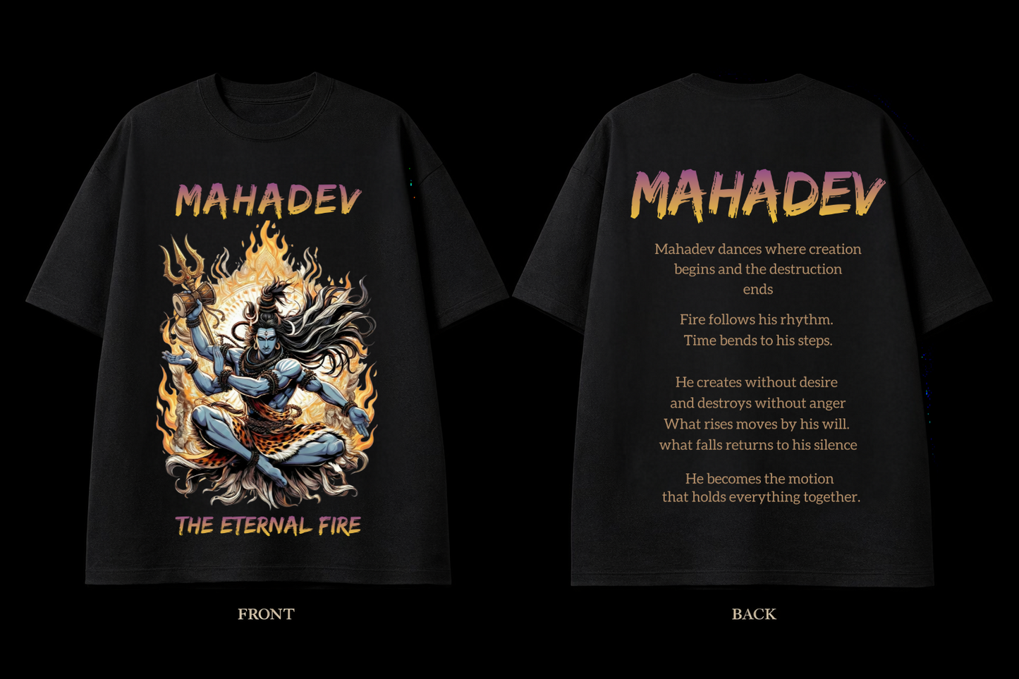 MAHADEV — The Eternal Fire- Oversized