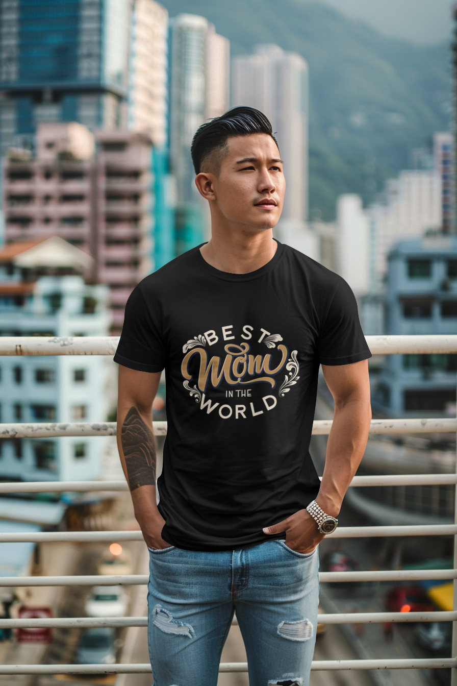 Best Mom in the World – Mother’s Day T-Shirt Design