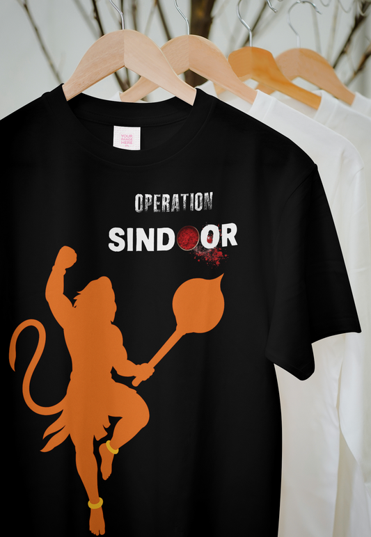 Operation Sindoor – Hanuman Warrior Graphic Tee