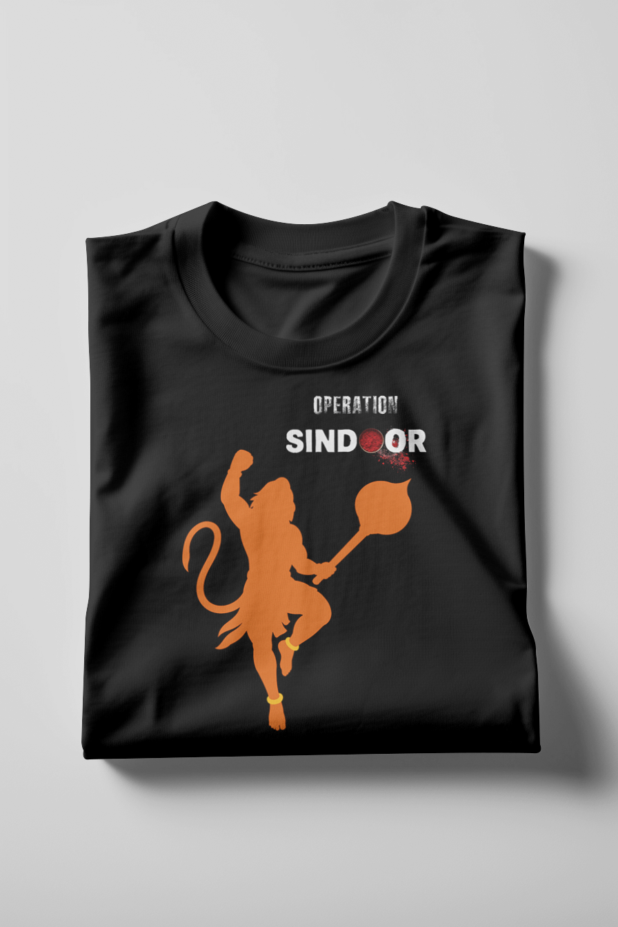 Operation Sindoor – Hanuman Warrior Graphic Tee - KIDS
