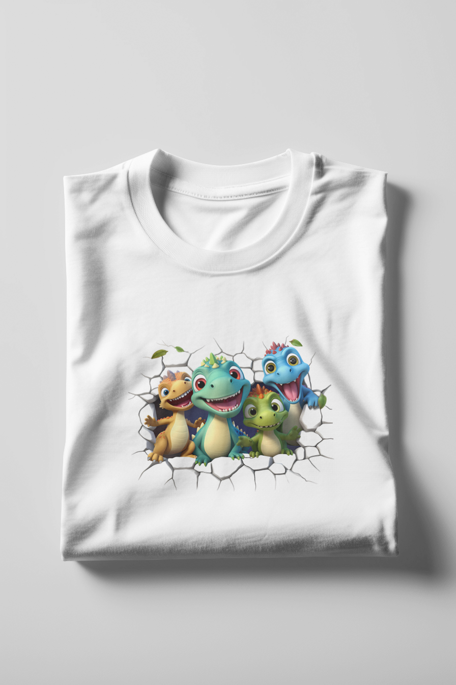 Dino Squad Breakout – Kids T-Shirt