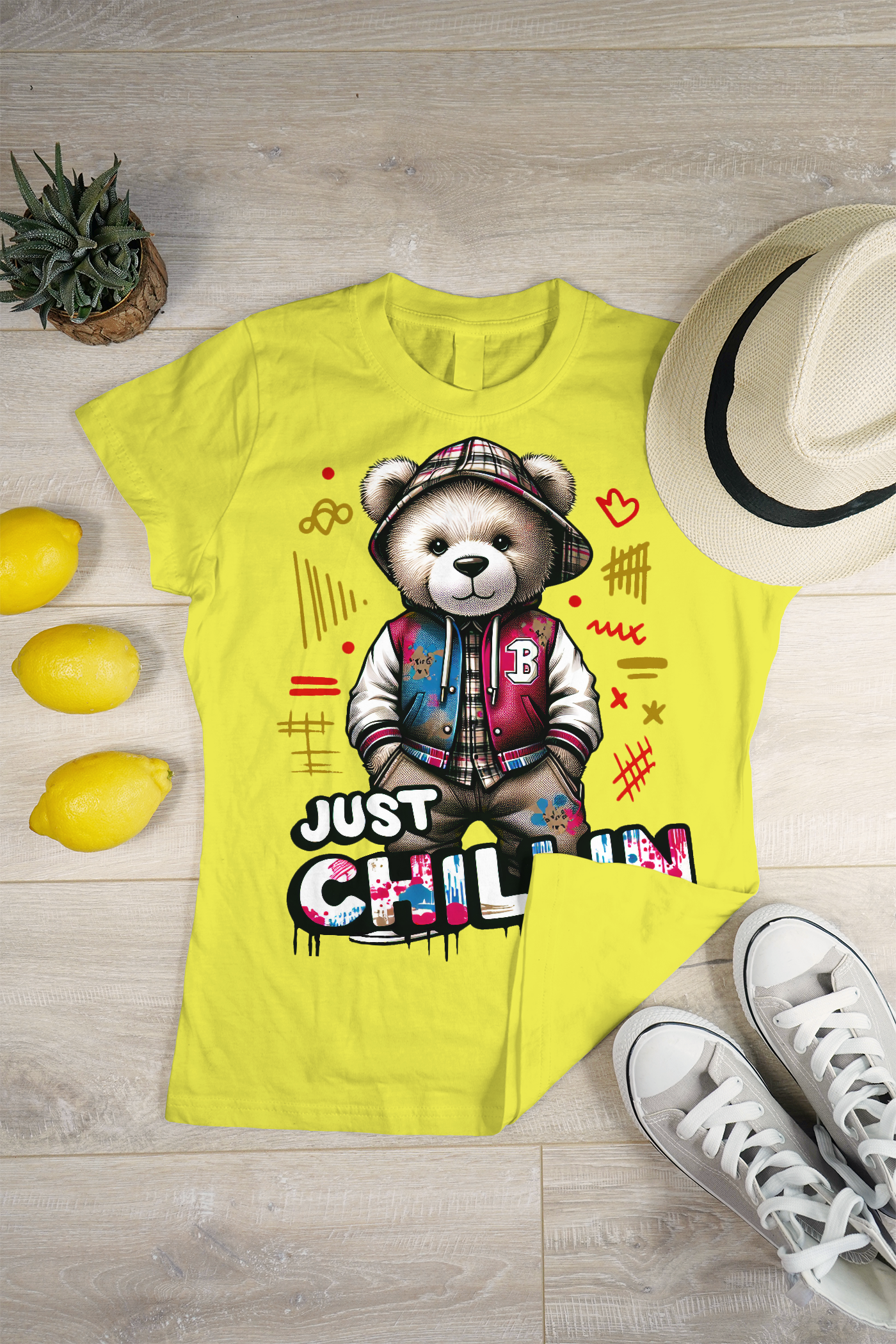 "Street Chill Vibes – Teddy in Style"