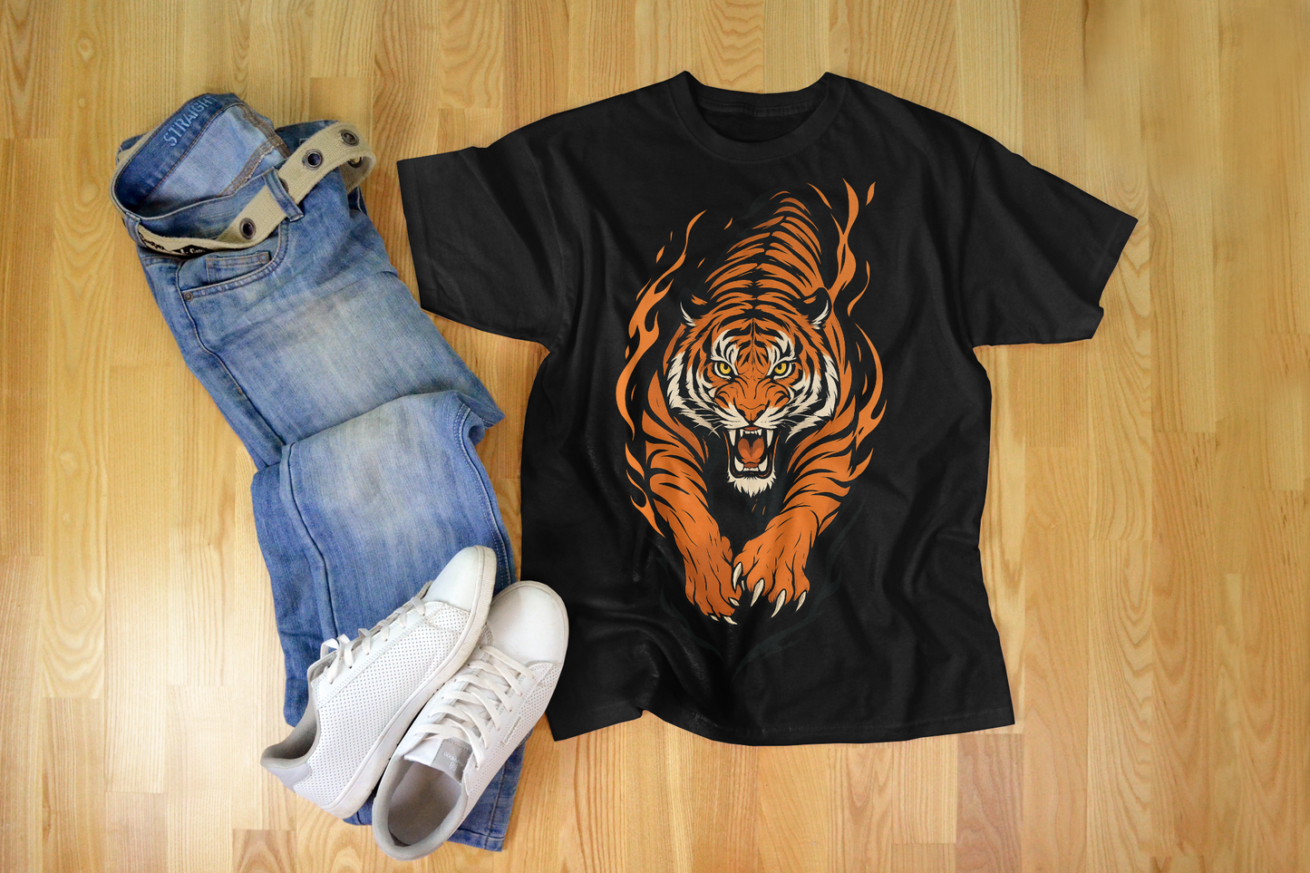 Unleash the beast. 🔥 This tiger doesn’t sneak—it strikes