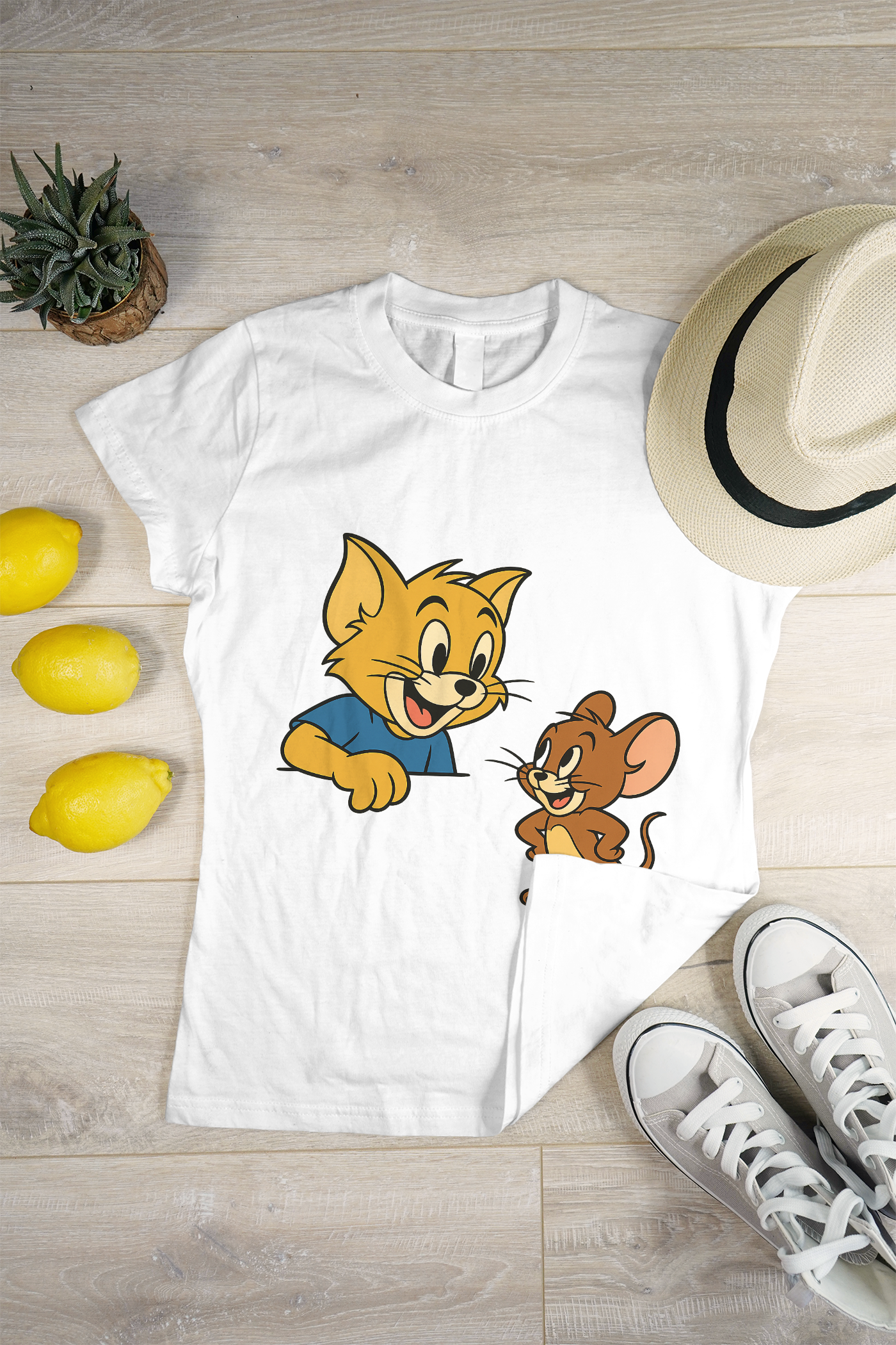 When mischief meets friendship 😼🐭 — a classic duo reimagined in cartoon chaos!