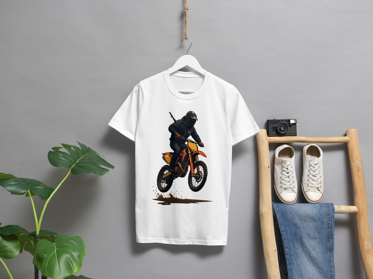 Mud Rider Graphic T-Shirt – Bold Yellow Adventure Tee