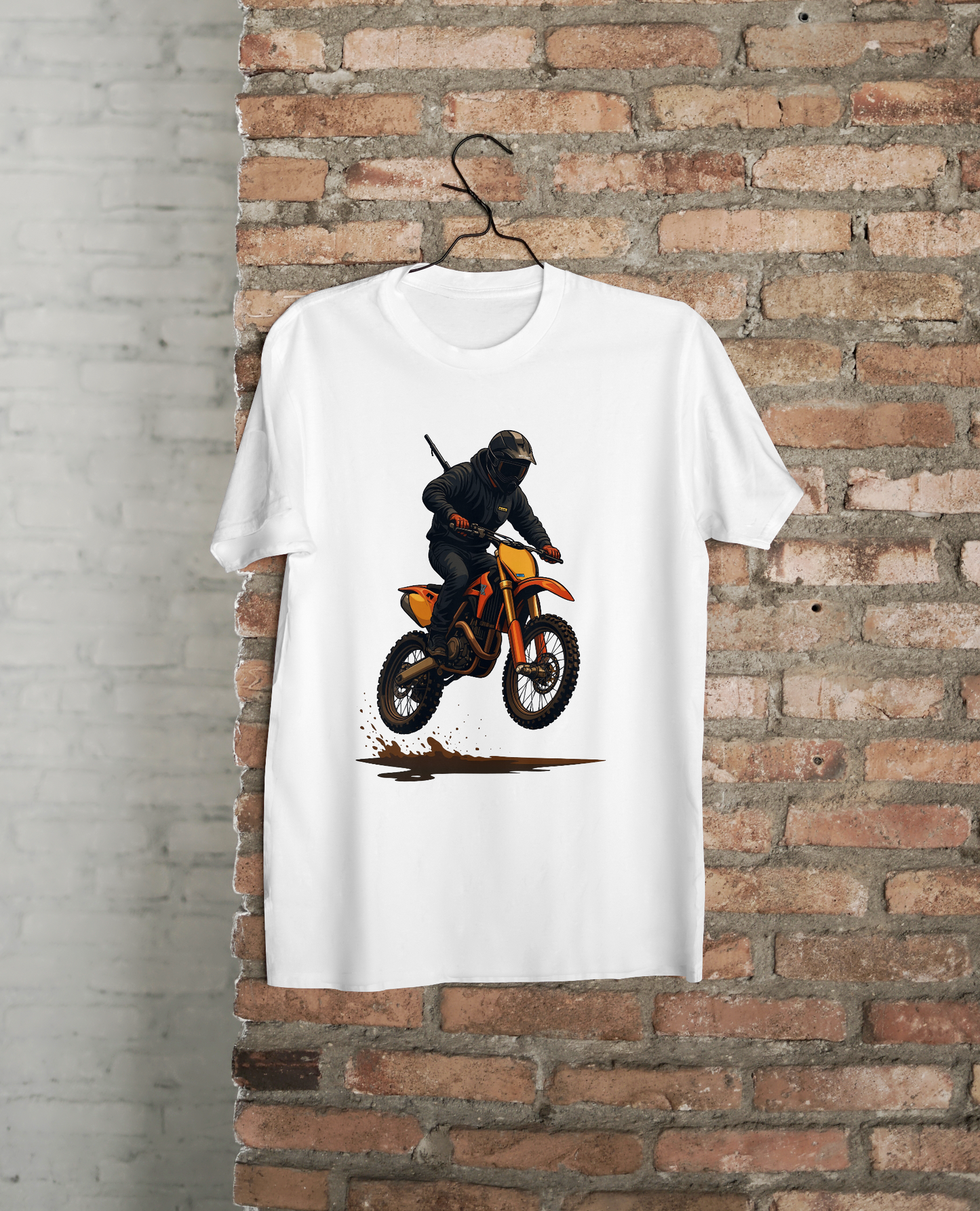 Mud Rider Graphic T-Shirt – Bold Yellow Adventure Tee