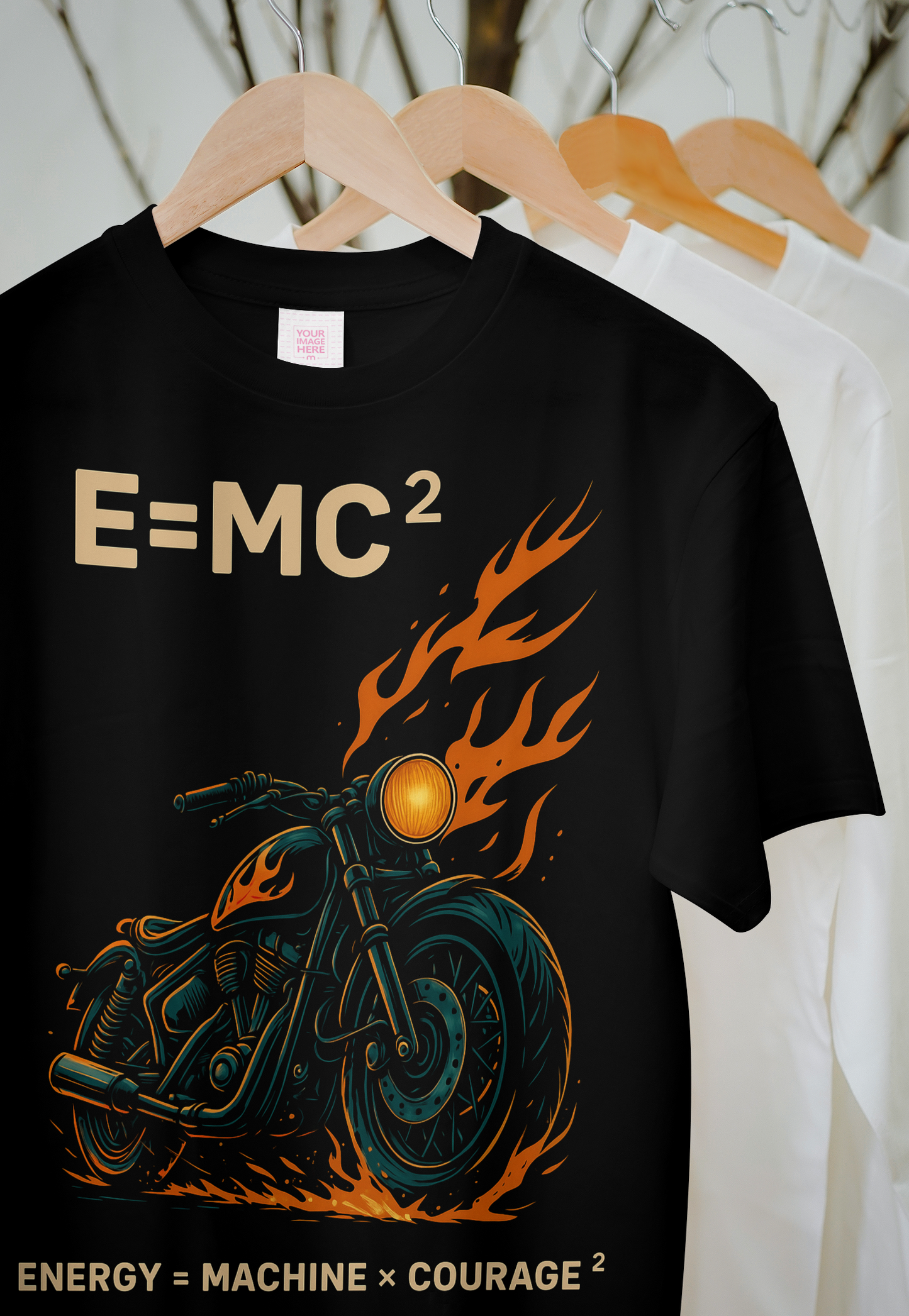 E = MC² — Energy of the Rider Tee