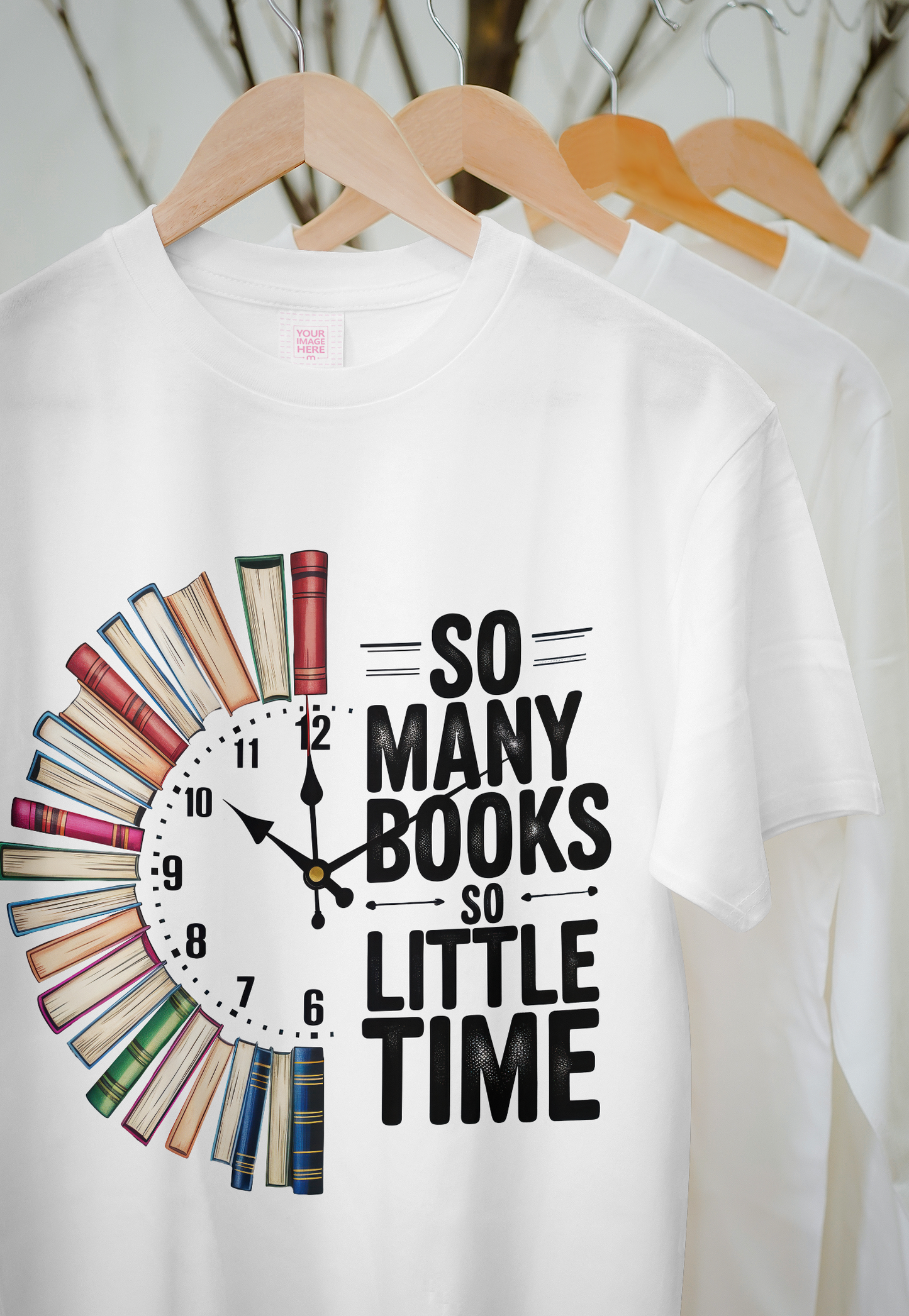 So Many Books, So Little Time – Reader’s T-Shirt 📚⏰