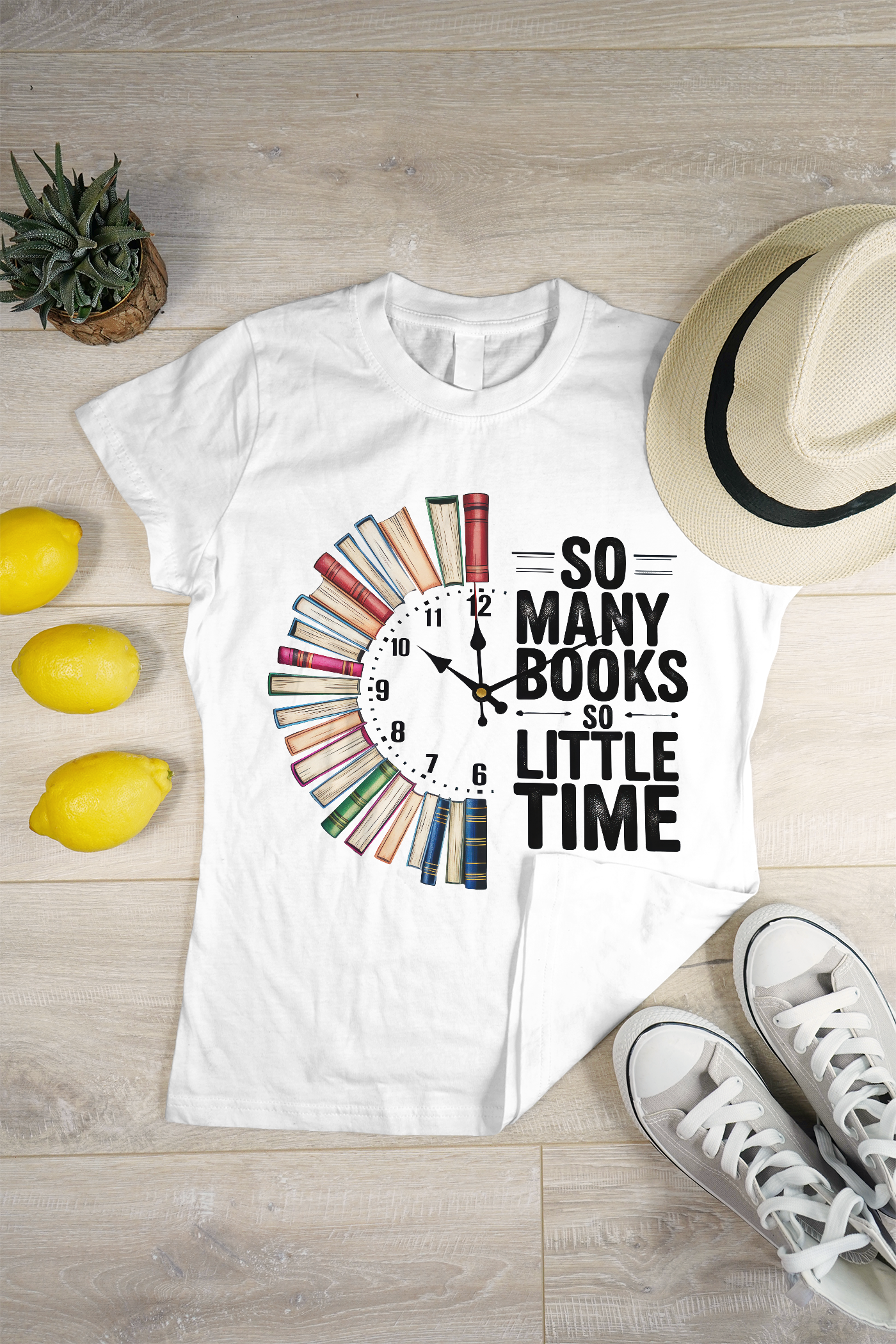 So Many Books, So Little Time – Reader’s T-Shirt 📚⏰