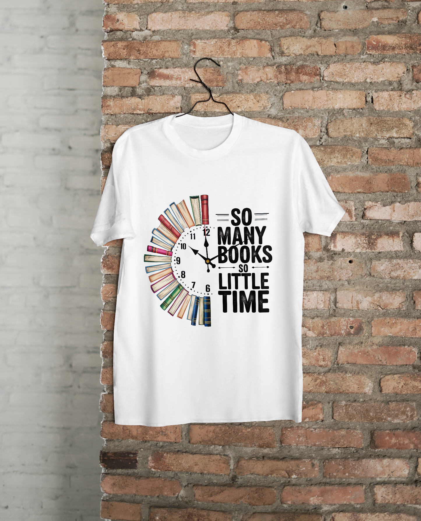 So Many Books, So Little Time – Reader’s T-Shirt 📚⏰