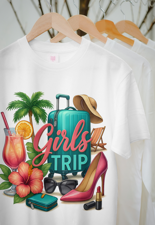 Girls Trip – Tropical Vibes Tee Design