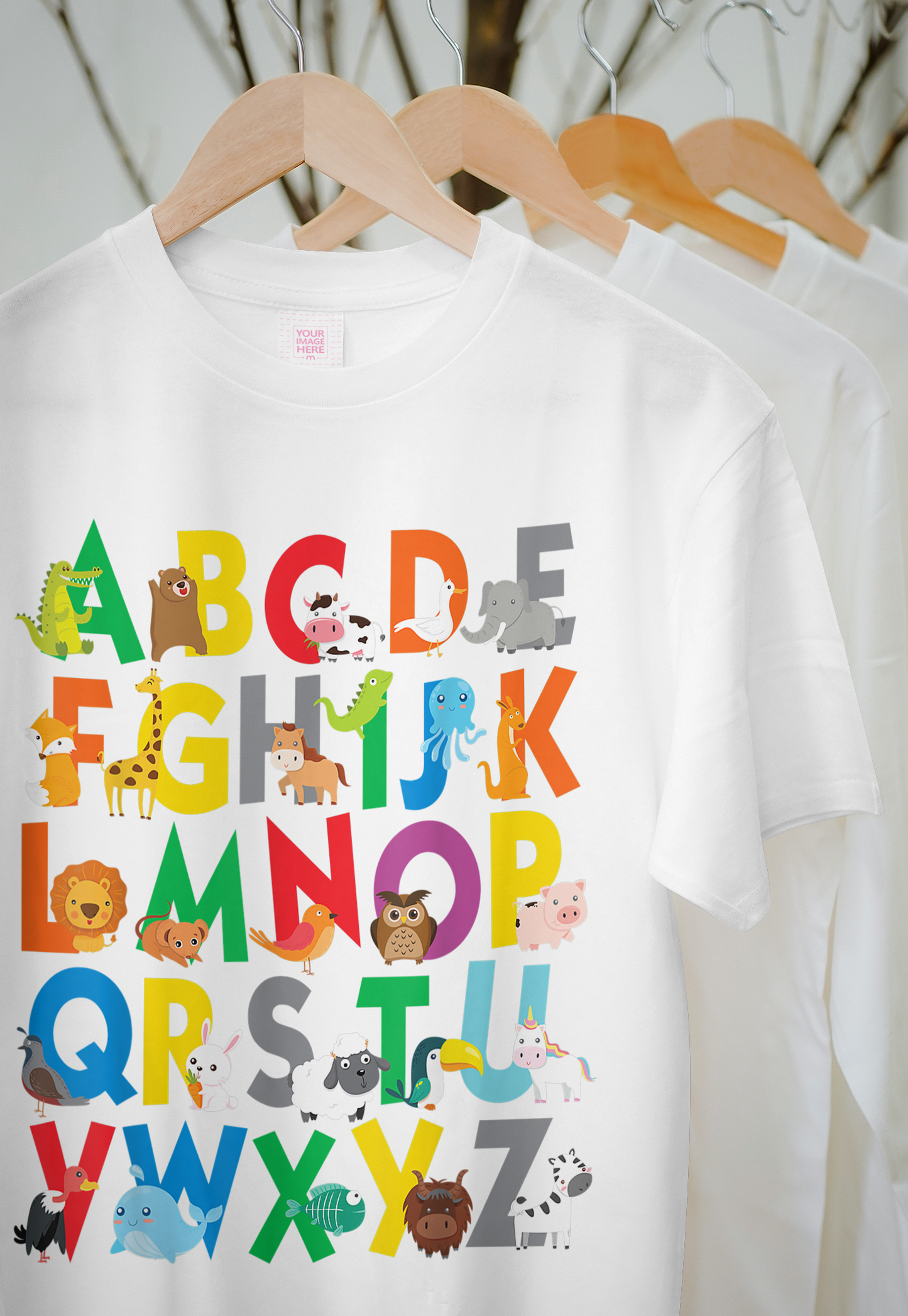 A–Z Animal Alphabet Learning Poster for Kids | Colorful & Fun Wall Art