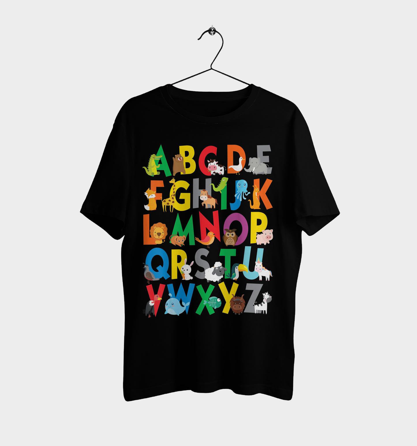 A–Z Animal Alphabet Learning Poster for Kids | Colorful & Fun Wall Art