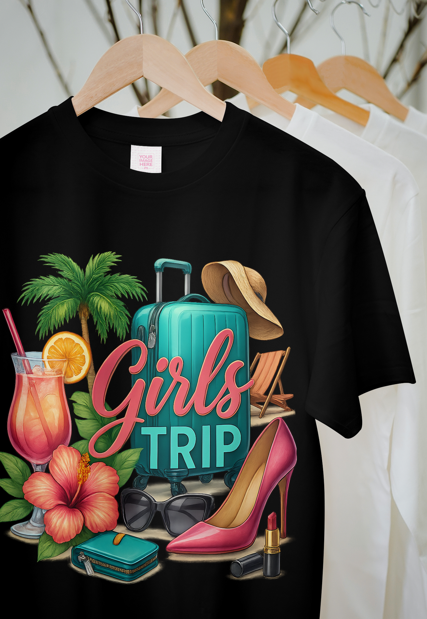 Girls Trip – Tropical Vibes Tee Design