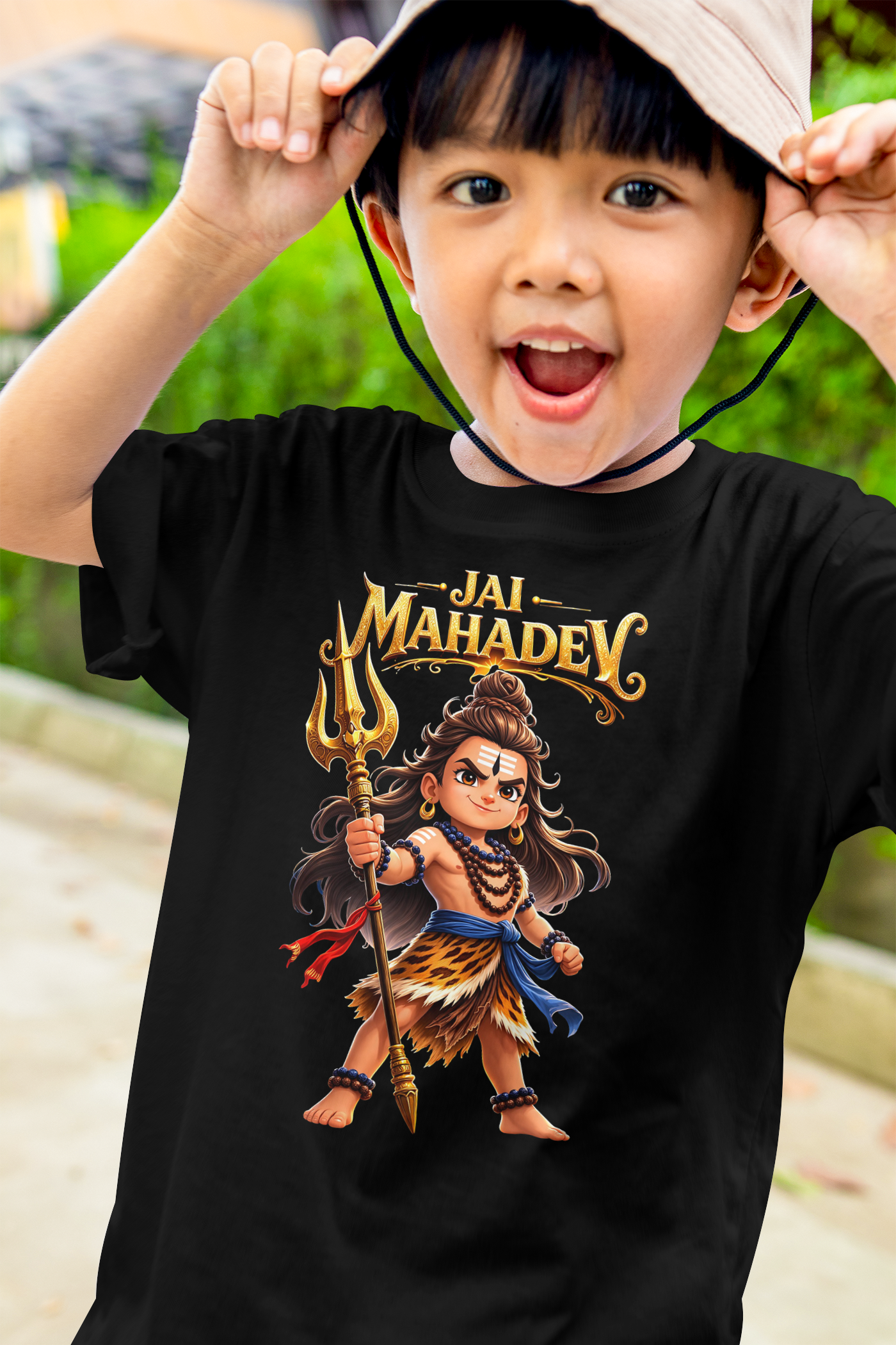 Jai Mahadev – Little Warrior Shiva Tee