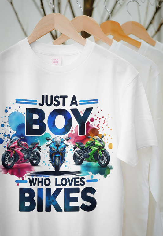 Just a Boy Who Loves Bikes – For the True Bike Lover- Adults